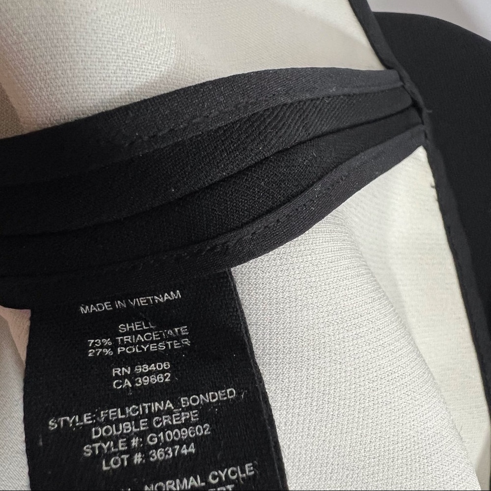 NEW Theory Black Sleeveless Mini Dress - Picture 4 of 4